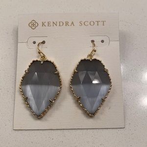 Kendra Scott Grey Stone Earrings